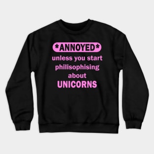 Unicorn Women Girls Glitter Quote Gift Crewneck Sweatshirt